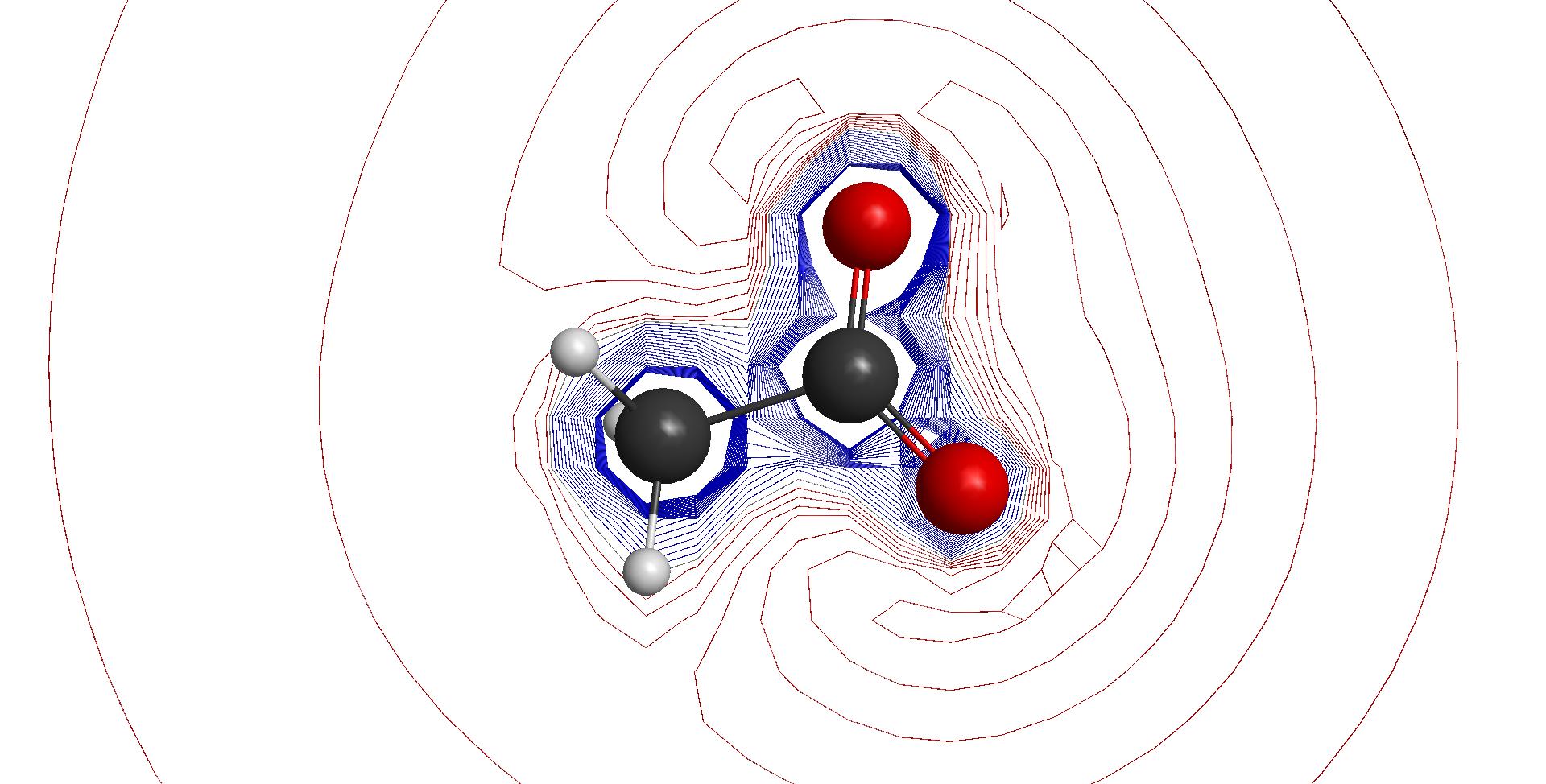 molecular electrostatic potential of acetate